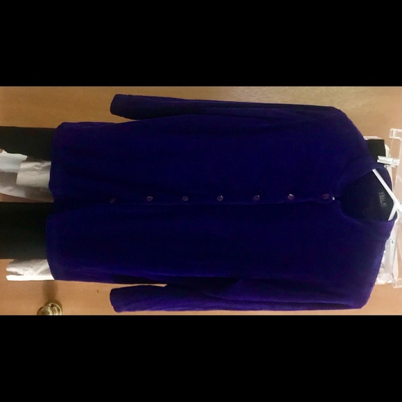 New Vikki Vi Purple Top or Jacket Button Down 1XP made in USA - Picture 2 of 12